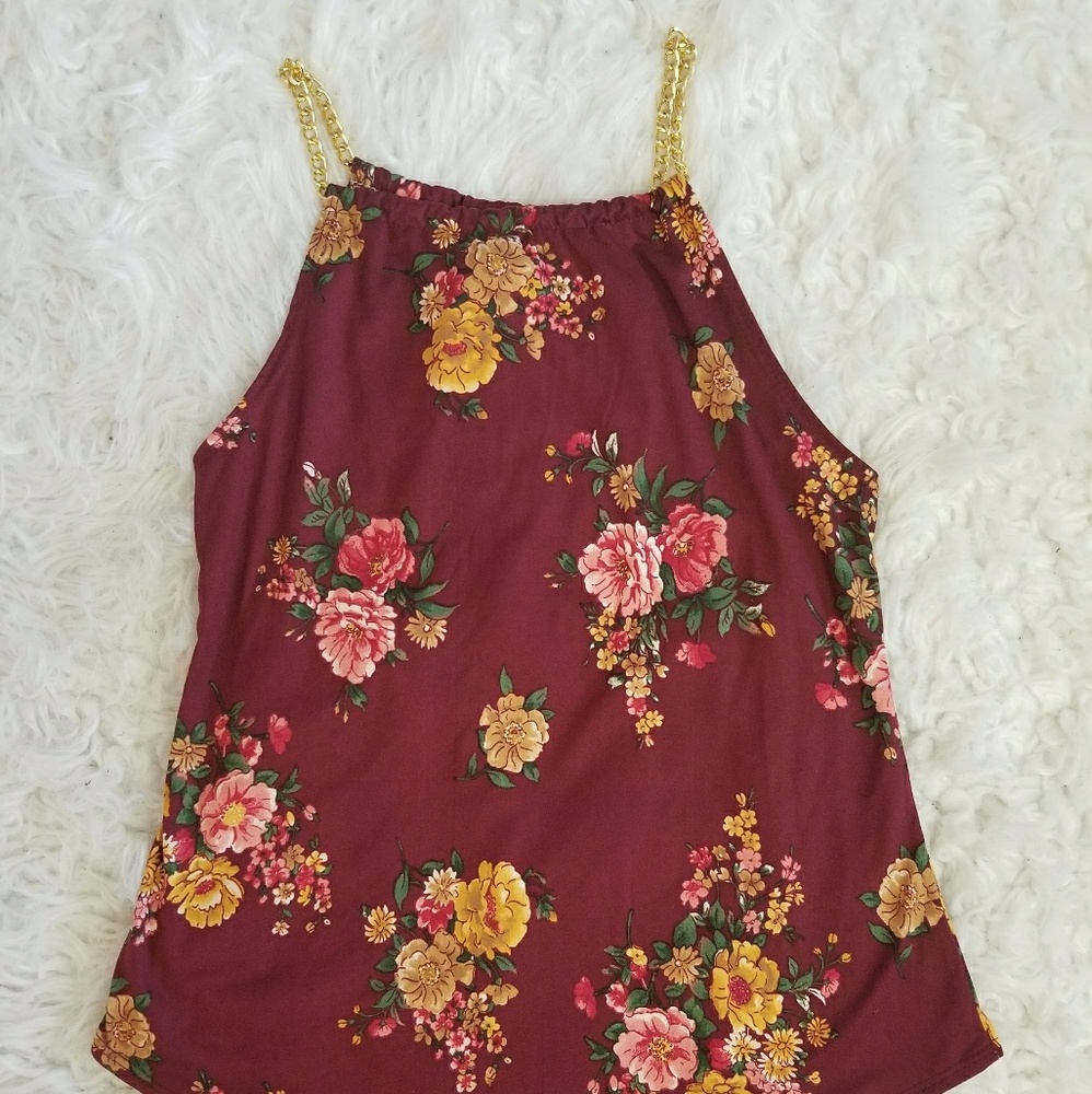 Floral print top